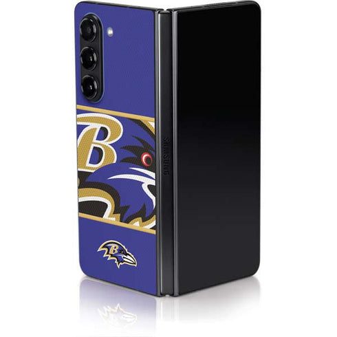 NFL Baltimore Ravens Zone Block Galaxy Z Fold5 5G Skin