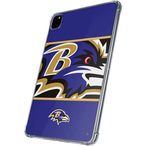 NFL Baltimore Ravens Zone Block iPad Pro 11in (2024) Clear Case
