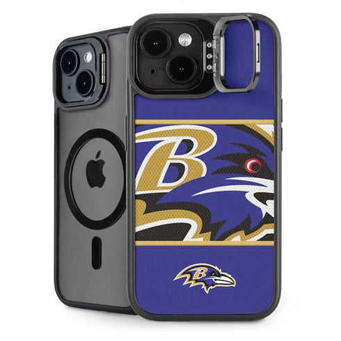 NFL Baltimore Ravens Zone Block iPhone 14 Plus Kickstand Case