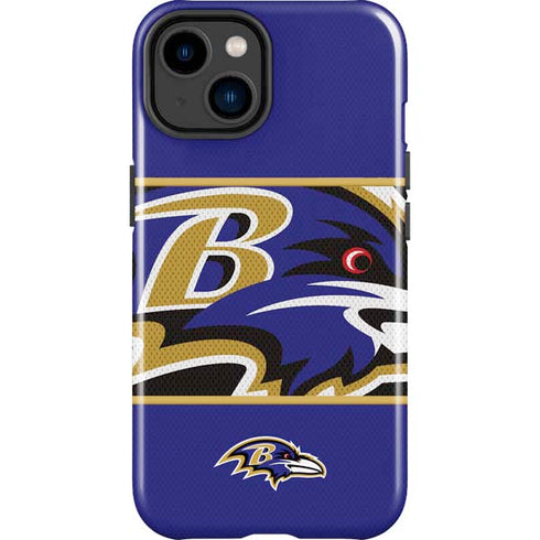 NFL Baltimore Ravens Zone Block iPhone 15 Impact Case