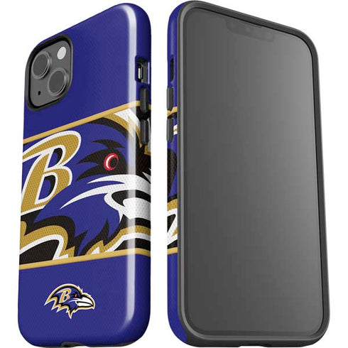 NFL Baltimore Ravens Zone Block iPhone 15 Impact Case