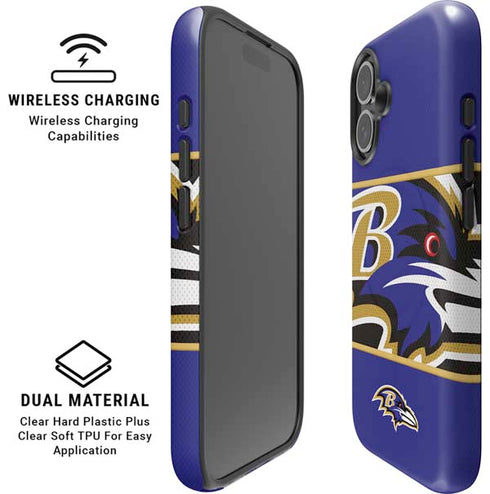 NFL Baltimore Ravens Zone Block iPhone 16 Magsafe Impact Case