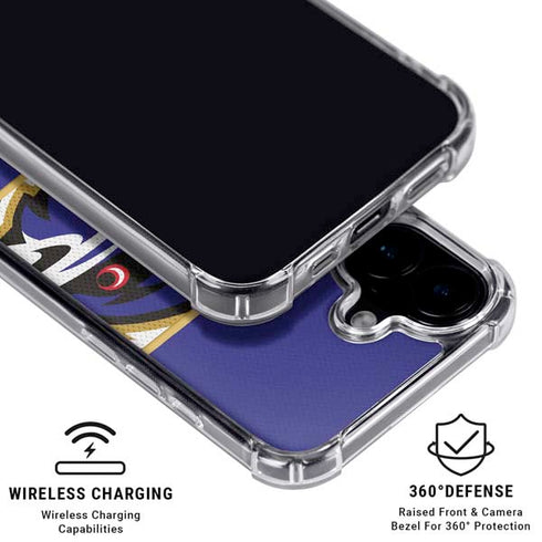 NFL Baltimore Ravens Zone Block iPhone 16 Plus MagSafe Case