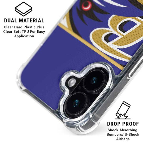 NFL Baltimore Ravens Zone Block iPhone 16 Plus MagSafe Case