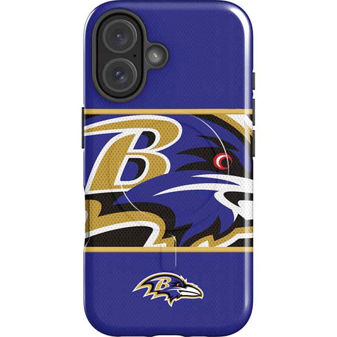 NFL Baltimore Ravens Zone Block iPhone 16 Plus Magsafe Impact Case
