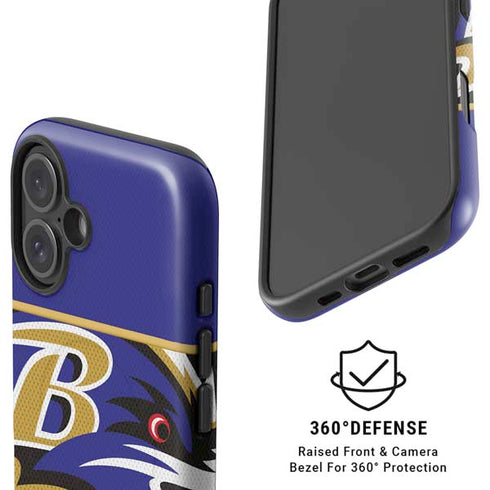 NFL Baltimore Ravens Zone Block iPhone 16 Plus Magsafe Impact Case