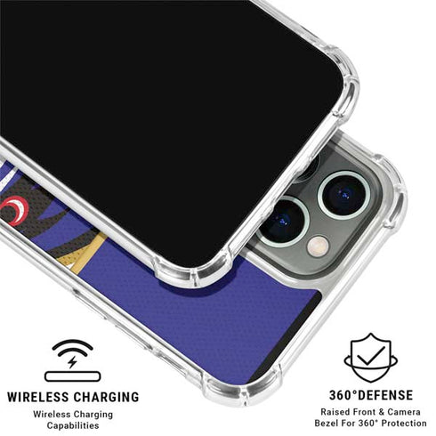 NFL Baltimore Ravens Zone Block iPhone 16 Pro Max Clear Case