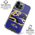 NFL Baltimore Ravens Zone Block iPhone 16 Pro Max Clear Case