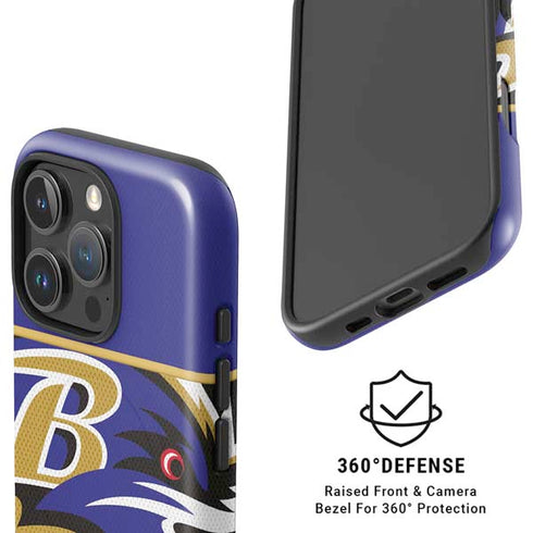 NFL Baltimore Ravens Zone Block iPhone 16 Pro Max Magsafe Impact Case