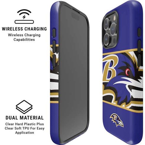 NFL Baltimore Ravens Zone Block iPhone 16 Pro Max Magsafe Impact Case
