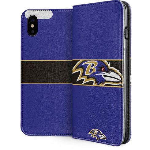 NFL Baltimore Ravens Zone Block iPhone 8 Folio Case