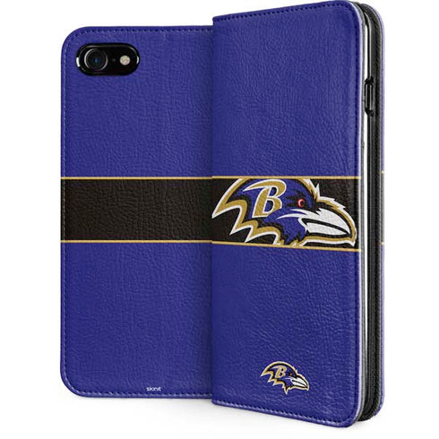 NFL Baltimore Ravens Zone Block iPhone SE (2nd & 3rd Gen) Folio Case