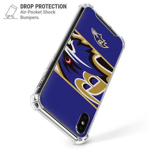 NFL Baltimore Ravens Zone Block iPhone X/XS Clear Case