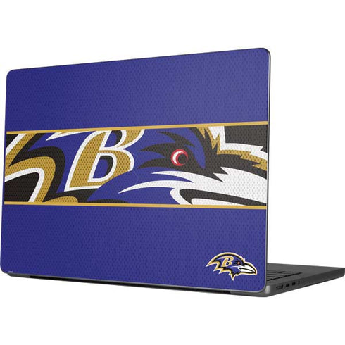 NFL Baltimore Ravens Zone Block Apple MacBook Pro 14-inch Skin