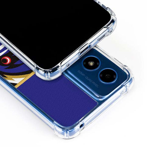 NFL Baltimore Ravens Zone Block Moto G 5G (2024) Clear Case