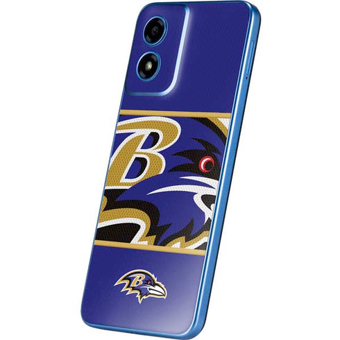 NFL Baltimore Ravens Zone Block Moto G Play 4G (2024) Skin