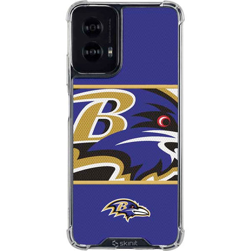 NFL Baltimore Ravens Zone Block Moto G Power 5G (2024) Clear Case