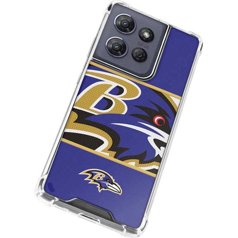 NFL Baltimore Ravens Zone Block Moto G Stylus 5G (2025) Clear Case