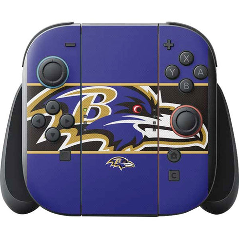 NFL Baltimore Ravens Zone Block Nintendo Switch 2 (2025) with Joy-Con Skin