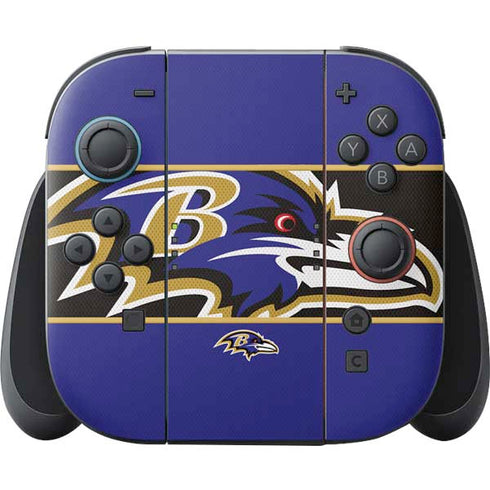 NFL Baltimore Ravens Zone Block Nintendo Switch 2 (2025) Joy-Con Controller Skin
