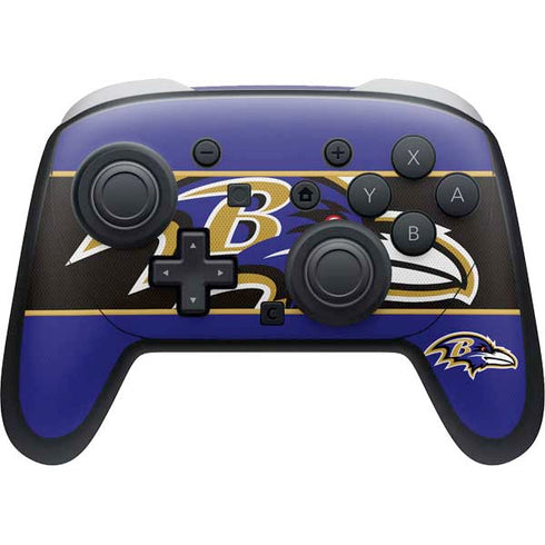 NFL Baltimore Ravens Zone Block Nintendo Switch 2 (2025) Pro Controller Skin