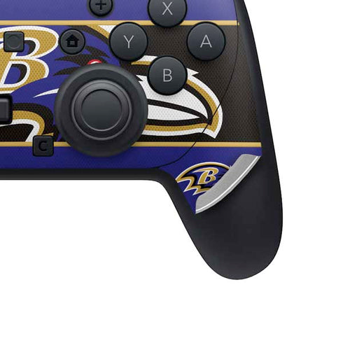 NFL Baltimore Ravens Zone Block Nintendo Switch 2 (2025) Pro Controller Skin