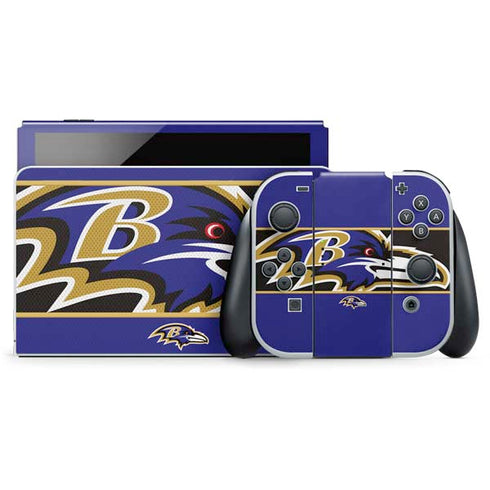 NFL Baltimore Ravens Zone Block Nintendo Skins