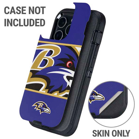 NFL Baltimore Ravens Zone Block Otterbox Defender iPhone Skin