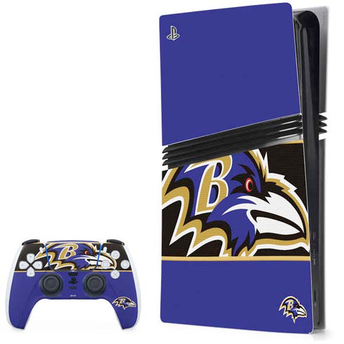 NFL Baltimore Ravens Zone Block PS5 Pro Bundle Skin
