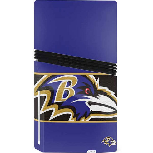NFL Baltimore Ravens Zone Block PS5 Pro Disk Console Skin