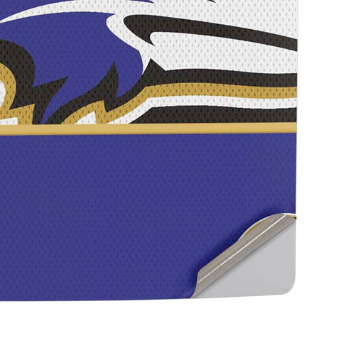 NFL Baltimore Ravens Zone Block PS5 Pro Disk Console Skin