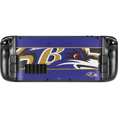 NFL Baltimore Ravens Zone Block Steam Deck Handheld Gaming Computer OLED Skin