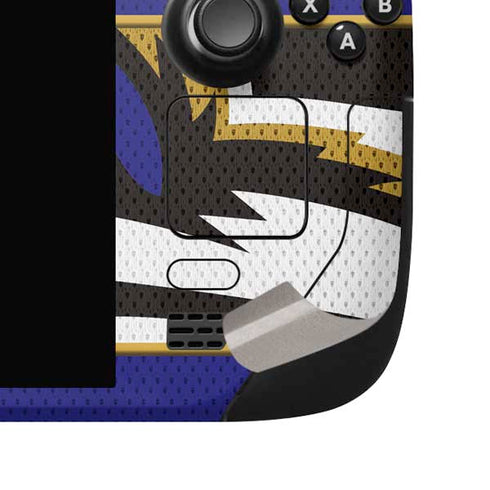 NFL Baltimore Ravens Zone Block Steam Deck Handheld Gaming Computer OLED Skin