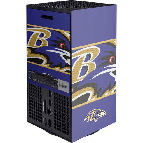 NFL Baltimore Ravens Zone Block XBox Series X Digital Edition Console Skin