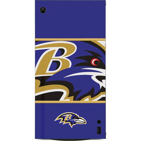 NFL Baltimore Ravens Zone Block XBox Series X Digital Edition Console Skin