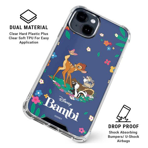 Disney Bambi and Friends iPhone 15 Clear Case