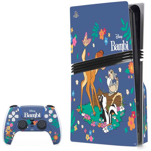 Disney Bambi and Friends PS5 Pro Disk Bundle Skin