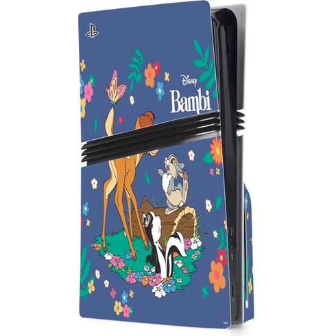 Disney Bambi and Friends PS5 Pro Disk Console Skin