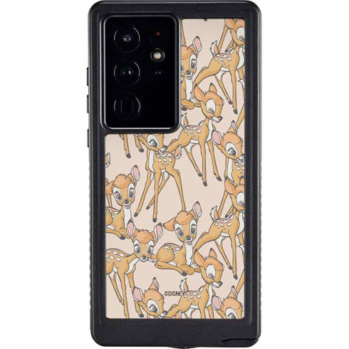 Disney Bambi Character Pattern Galaxy S24 Ultra Waterproof Case