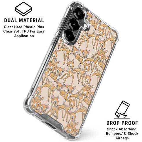 Disney Bambi Character Pattern Galaxy S26 Clear Case
