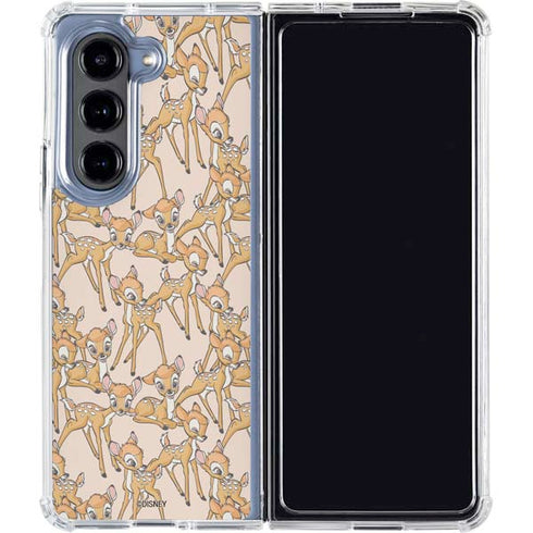 Disney Bambi Character Pattern Galaxy Z Fold5 5G Clear Case