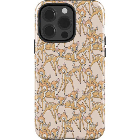 Disney Bambi Character Pattern iPhone 15 Pro Impact Case