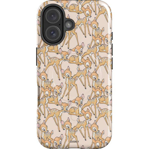 Disney Bambi Character Pattern iPhone 16 Magsafe Impact Case