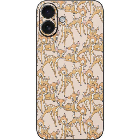 Disney Bambi Character Pattern iPhone 16 Plus Skin