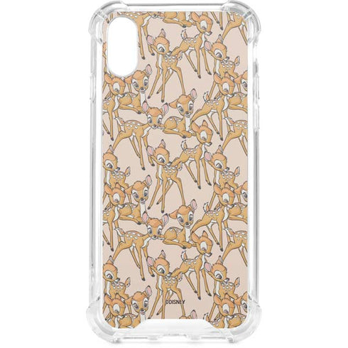 Disney Bambi Character Pattern iPhone XS Clear Case