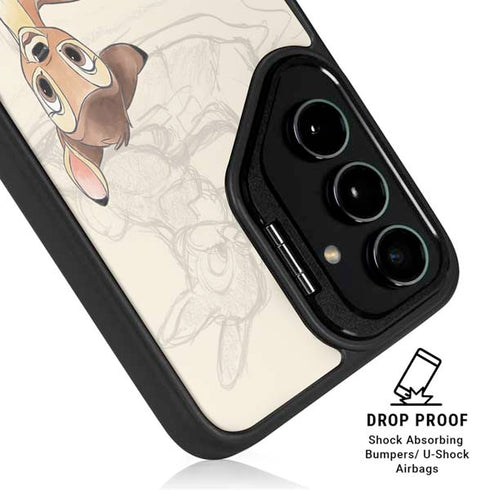 Disney Bambi Sketched Portrait Galaxy S24 FE Kickstand Case