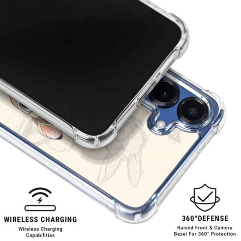 Disney Bambi Sketched Portrait Galaxy S25 FE Clear Case