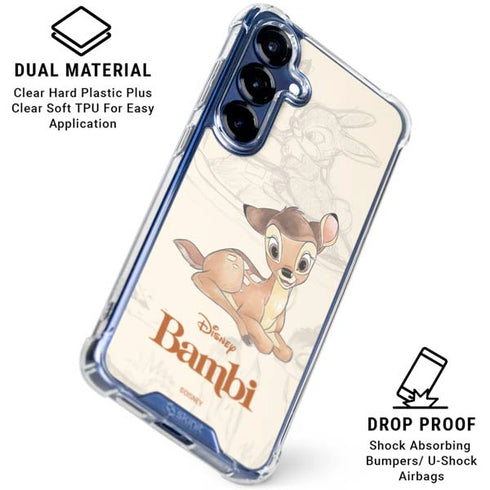 Disney Bambi Sketched Portrait Galaxy S25 FE Clear Case