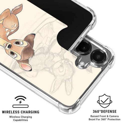 Disney Bambi Sketched Portrait Galaxy S26 Clear Case