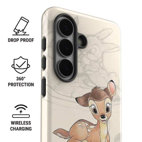 Disney Bambi Sketched Portrait Galaxy S26 Plus Impact Case